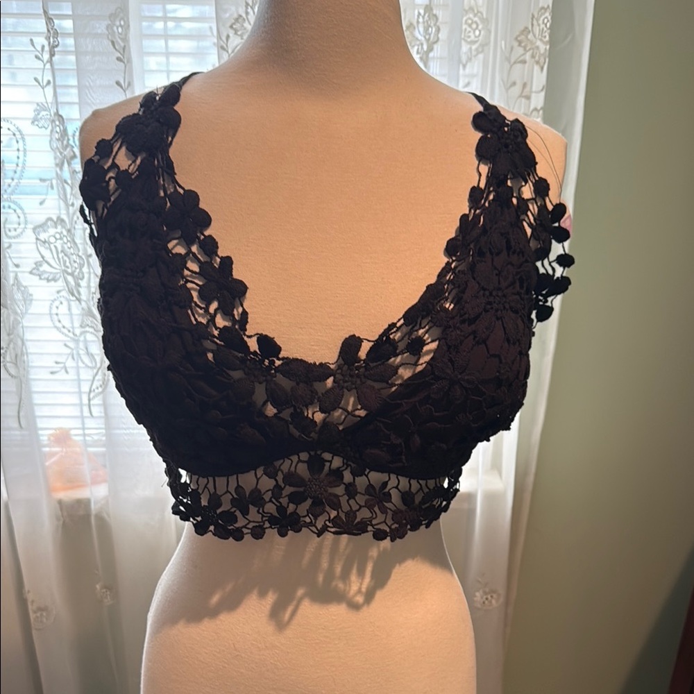 Elegant Black Lace Bralette